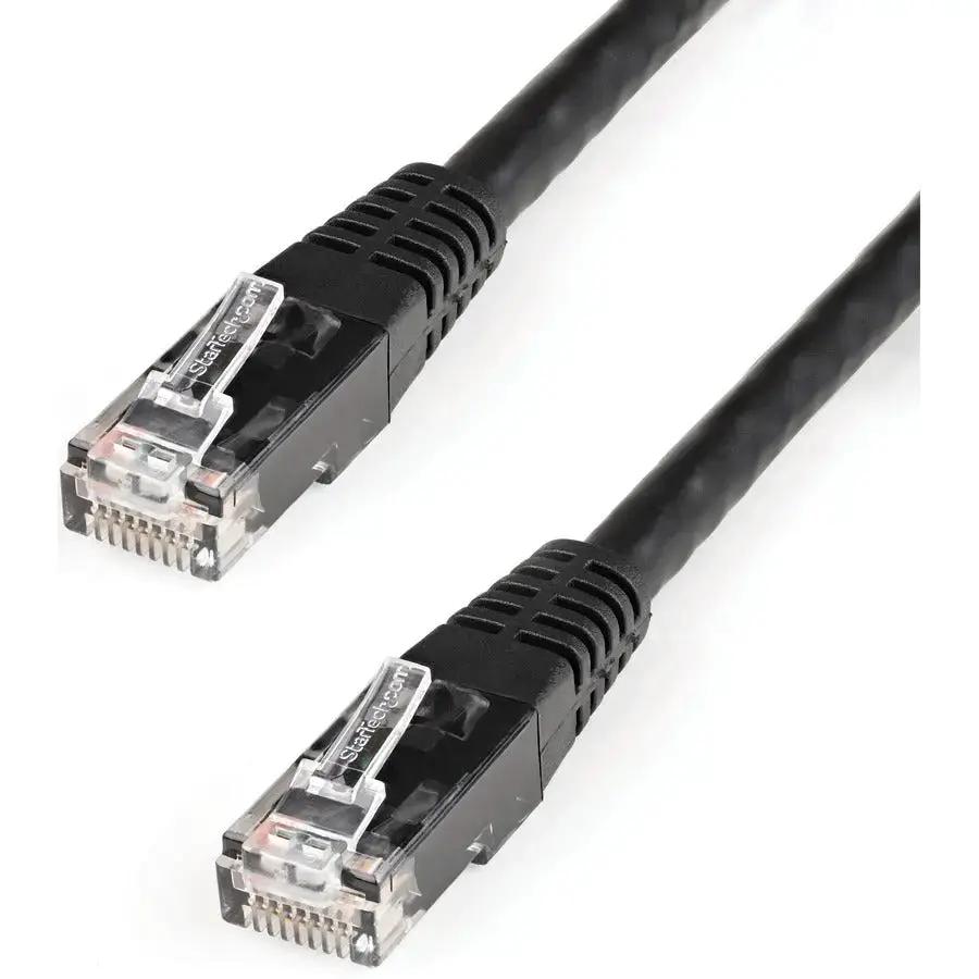 StarTech.com 35ft Black Cat6 Ethernet Patch Cable - Gigabit UTP with PoE Support and Lifetime Warranty by StarTech.com