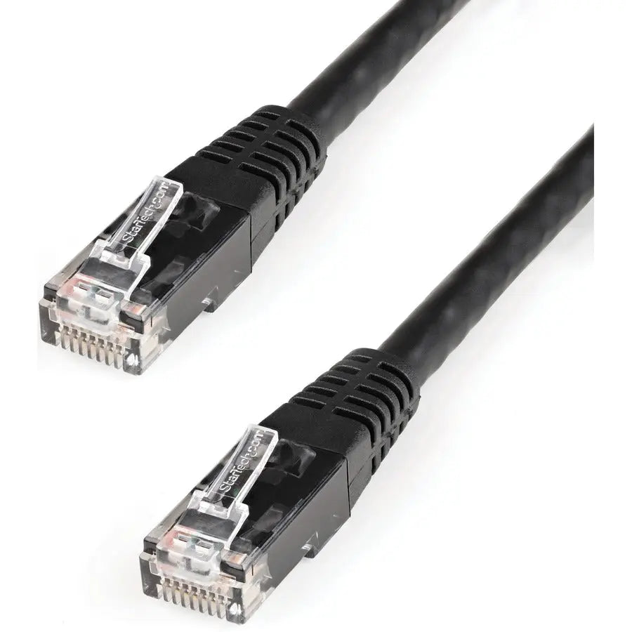 StarTech.com 50ft Cat 6 Ethernet Patch Cable - Black, Gigabit, PoE Support, UL Certified