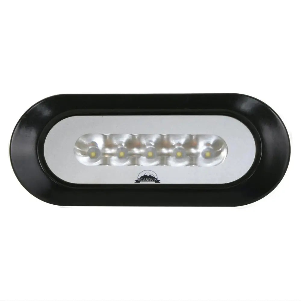 Scandvik Flush Mount Spreader Light - Black, Part Number 41356P