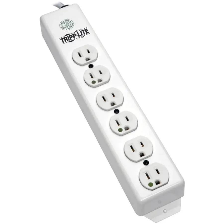 Eaton Corporation Tripp Lite PS-606-HG Medical-Grade Power Strip with Antimicrobial Coating and Six Hospital-Grade Outlets by Eaton Corporation