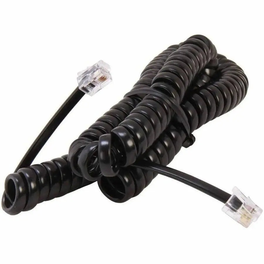 Belkin Pro Series Coiled Telephone Handset Cable - 12 ft, Black