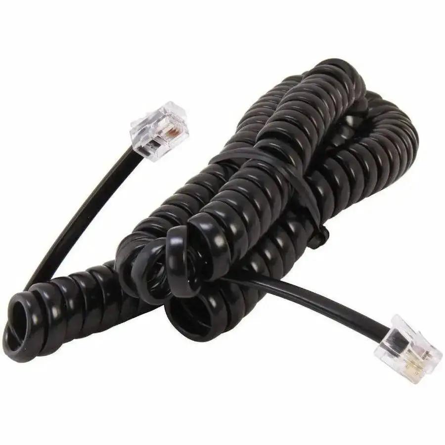 Belkin Pro Series Coiled Telephone Handset Cable - 12 ft, Black by Belkin International, Inc