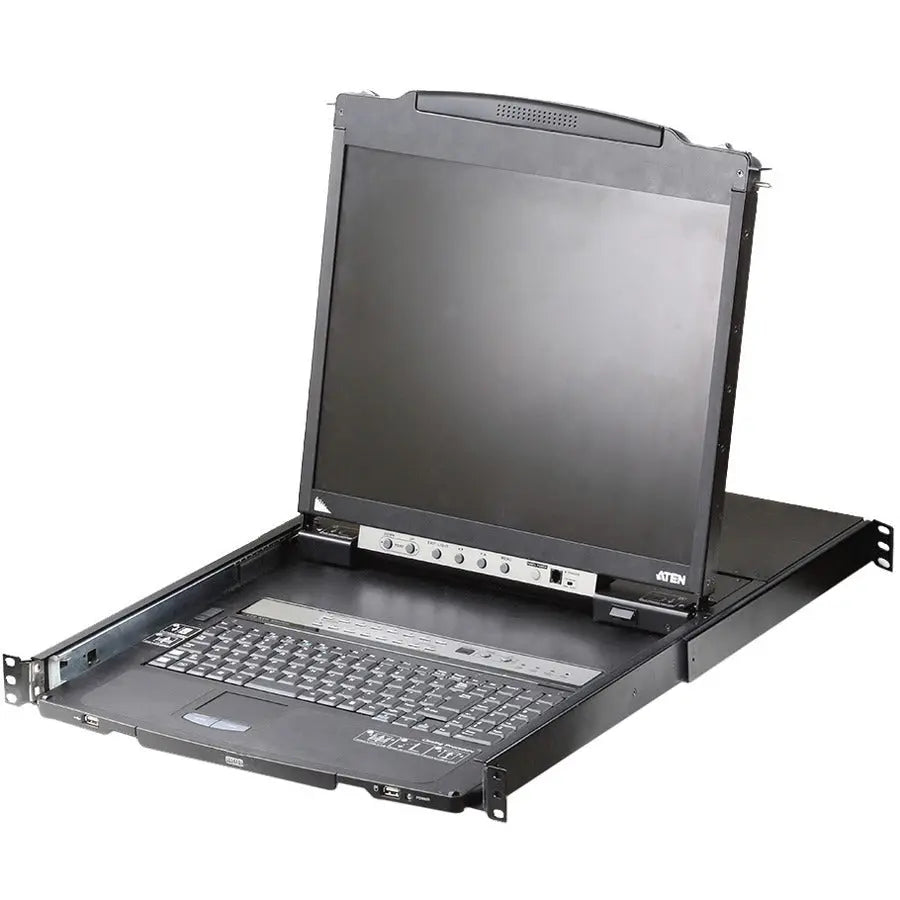 ATEN CL5816N Rackmount LCD Dual Rail KVM Console with 19-Inch LED Backlit Monitor