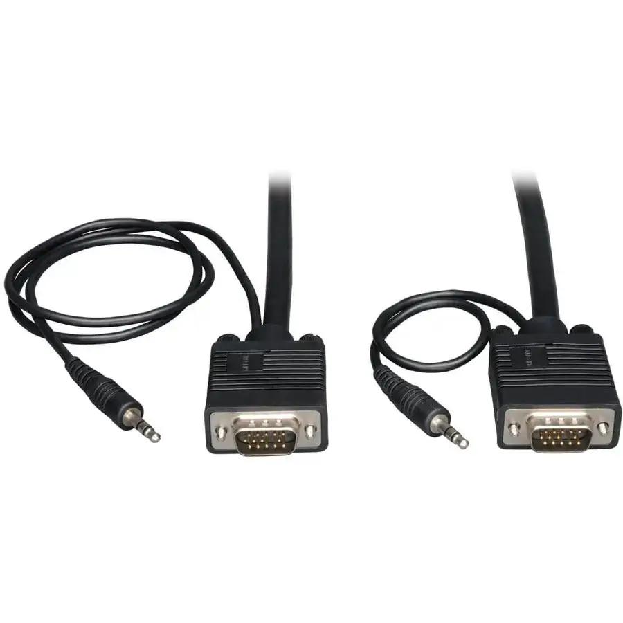 Eaton Tripp Lite P504-006 6 ft VGA Coax Monitor Cable with 3.5mm Stereo Plugs by Eaton Corporation
