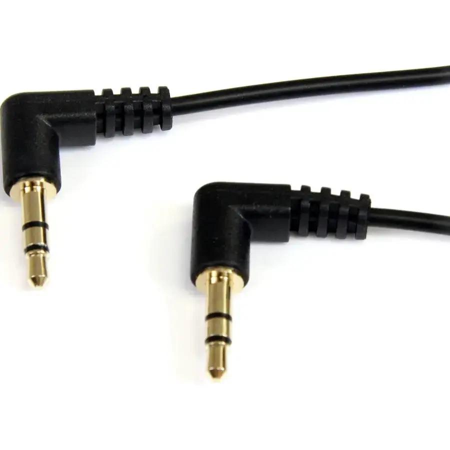 StarTech.com 6 ft Slim 3.5mm Right Angle Stereo Audio Cable - M/M for Portable Devices by StarTech.com