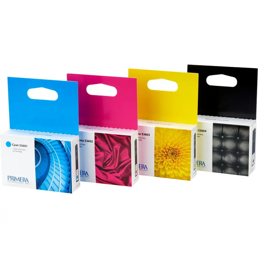 Primera 53606 Original Multi Pack Ink Cartridge for Bravo 4100 Series – Black, Cyan, Yellow, Magenta