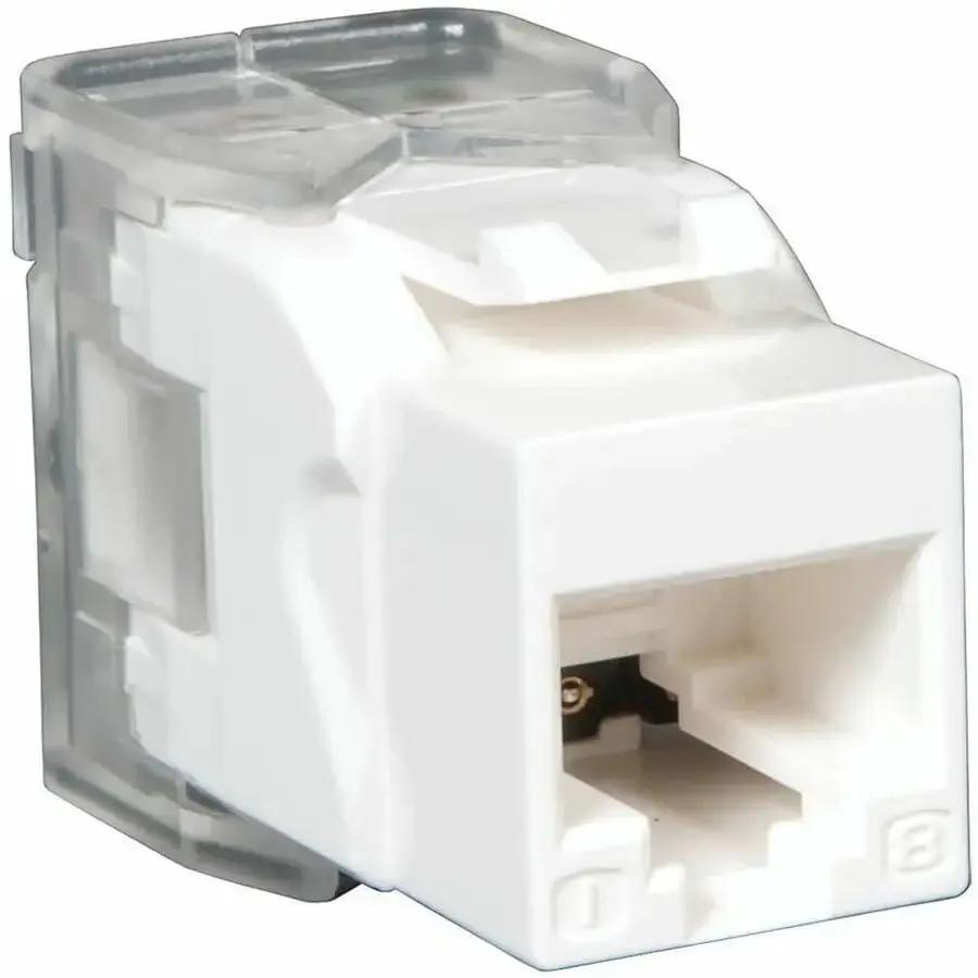 Eaton Tripp Lite Series N238-001-WH-TF Toolless Cat6 and Cat5e Keystone Jack in White by Eaton Corporation