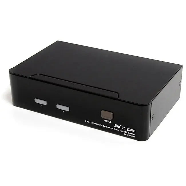 StarTech.com SV231DVIUA 2 Port DVI USB KVM Switch with Audio and USB 2.0 Hub