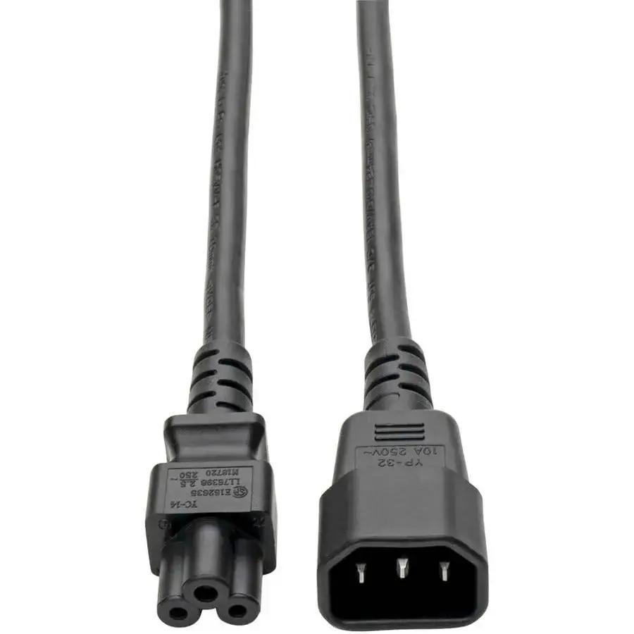 Eaton Tripp Lite Series C14 to C5 Power Adapter Cord - 6 Inch, Black by Eaton Corporation