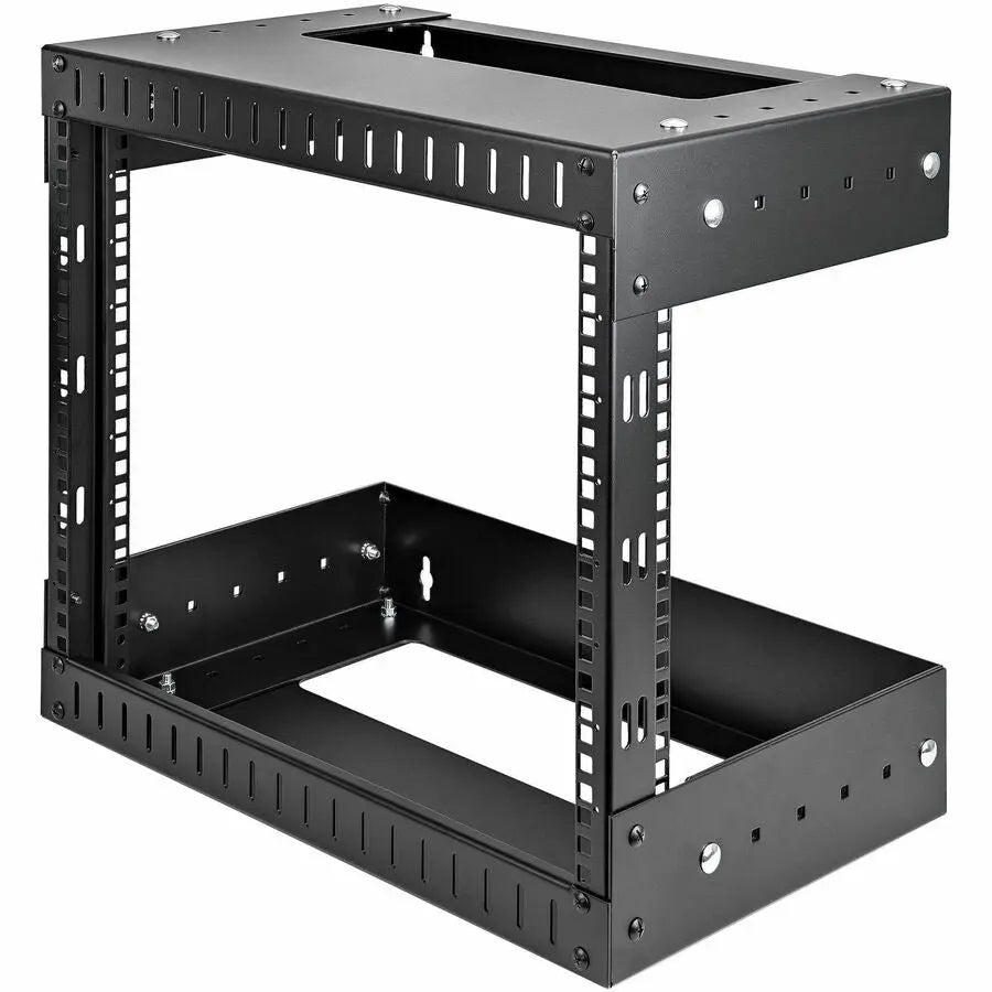 StarTech.com RK812WALLOA 8U Open Frame Wall Mount Equipment Rack with Adjustable Depth