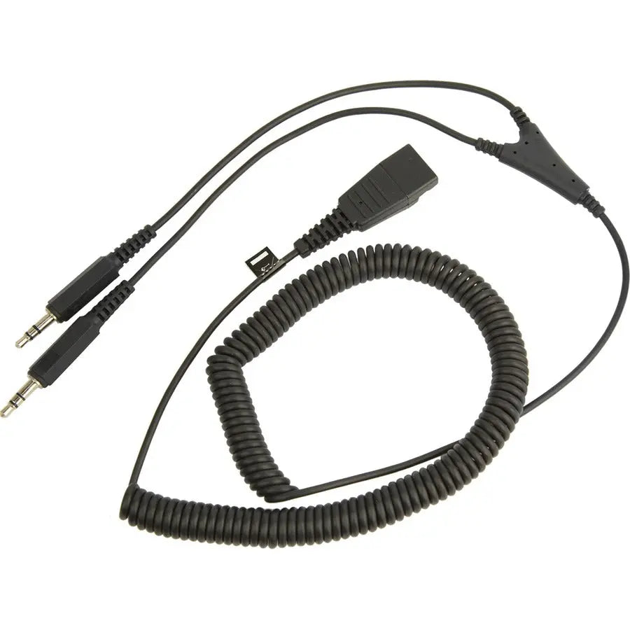 Jabra Accessories QD to Dual 3.5mm Jack Audio Cable for PCs (Model 8734-599)