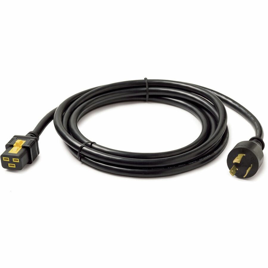 APC AP8753 NetShelter Locking Power Cord, IEC C19 to NEMA L6-20P, 9.84 ft