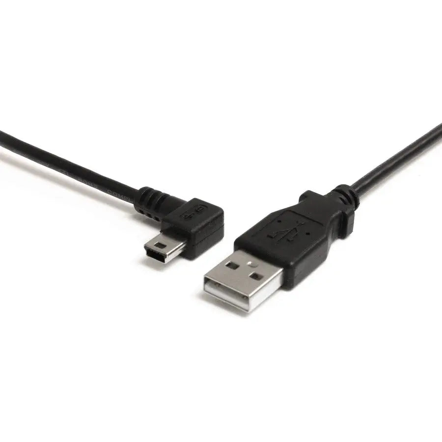 StarTech.com 6 ft Mini USB Cable - A to Left Angle Mini B for Durable Data Transfer and Charging