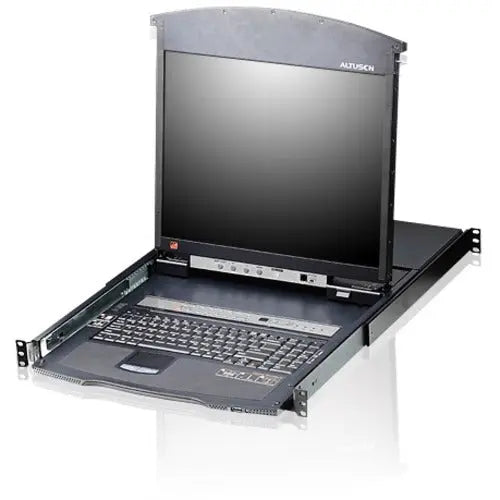ATEN KL1516AN Dual Rail Rackmount LCD Console with 16-Computer Support and TAA Compliance