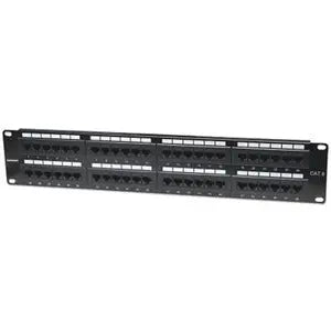 Intellinet Network Solutions 48-Port Cat6 Patch Panel - 2U Rackmount, Shielded or Unshielded