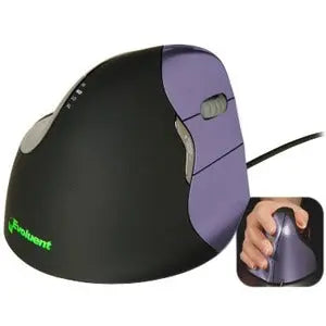 Evoluent VerticalMouse 4 Small - Ergonomic Right-Handed Computer Mouse with USB 2.0 Interface