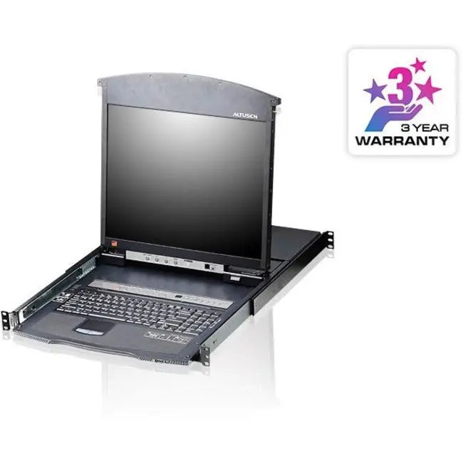 ATEN KL1508AN 8-Port Dual Rail LCD KVM Switch with 17" or 19" LED Backlit Monitor