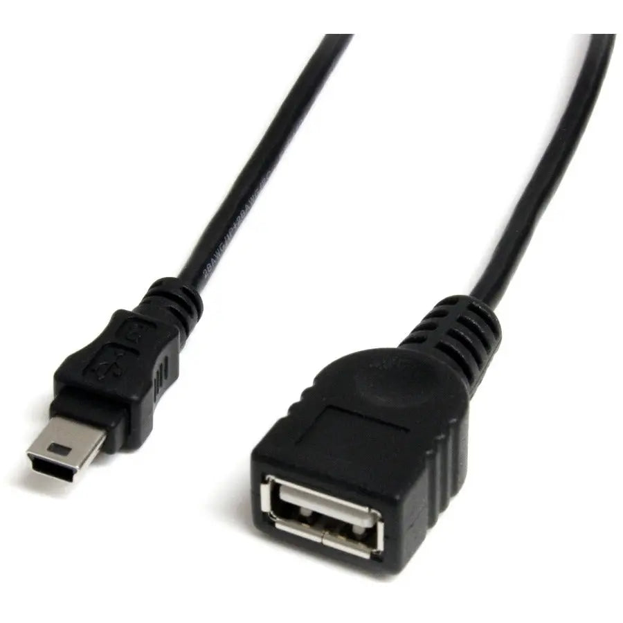 StarTech.com 1 ft USB A to Mini USB 2.0 Data Transfer Cable (USBMUSBFM1)