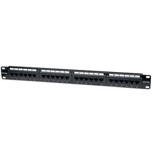 IC INTRACOM 24-Port Cat5e Patch Panel – 1U Rack-Mountable Network Patch Panel by Manhattan
