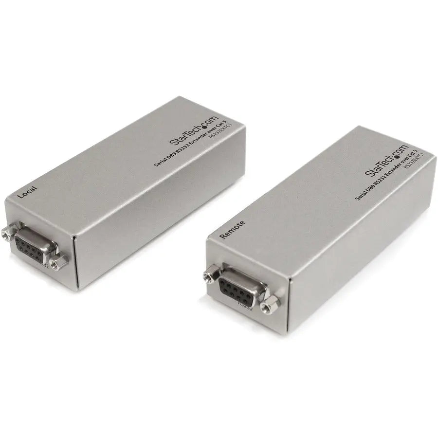 StarTech.com RS232 Serial over Cat 5 Extender - 1 km (3300 ft) Range, Plug & Play, No Software Needed, DB9 Serial Extension