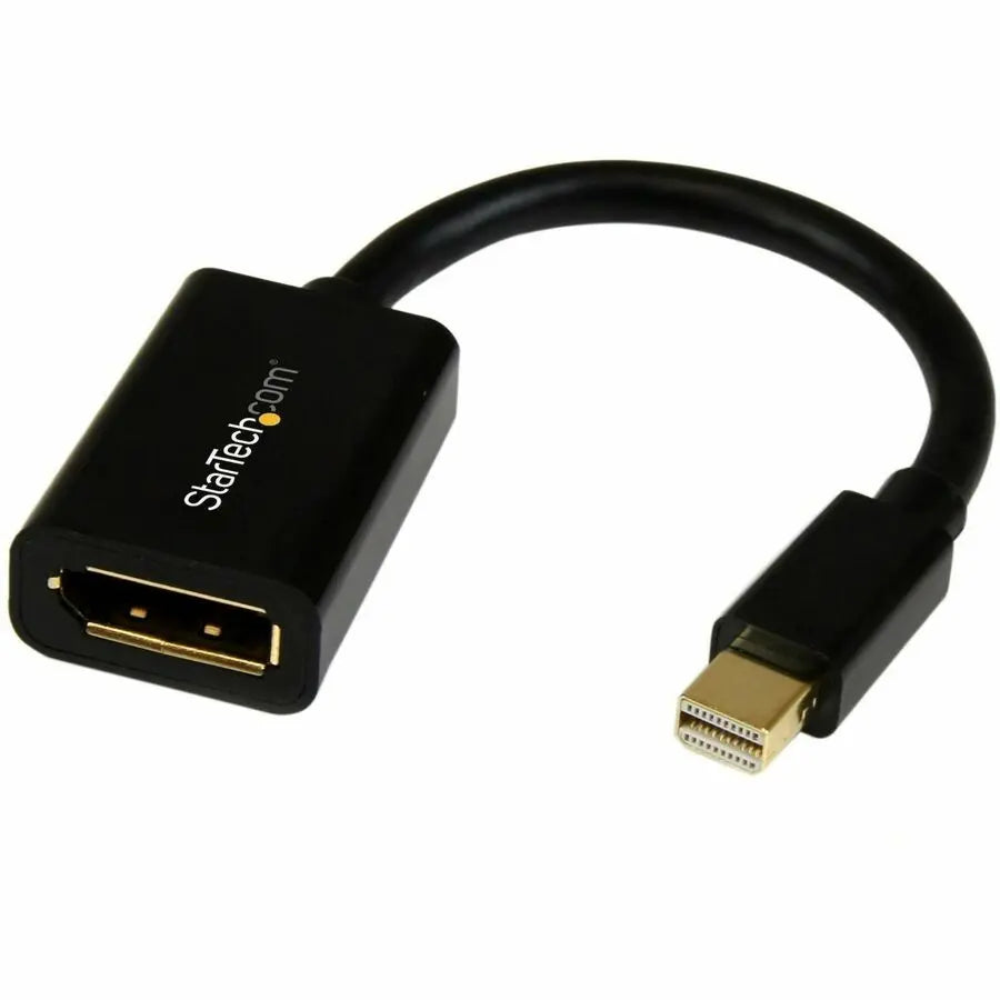 StarTech.com 6-inch Mini DisplayPort to DisplayPort Video Cable Adapter - M/F, 4K Ultra HD Support
