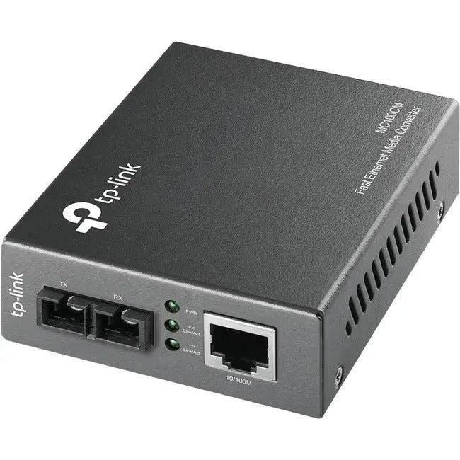 TP-LINK MC100CM Fast Ethernet Media Converter - Fiber to Copper and Copper to Fiber Conversion
