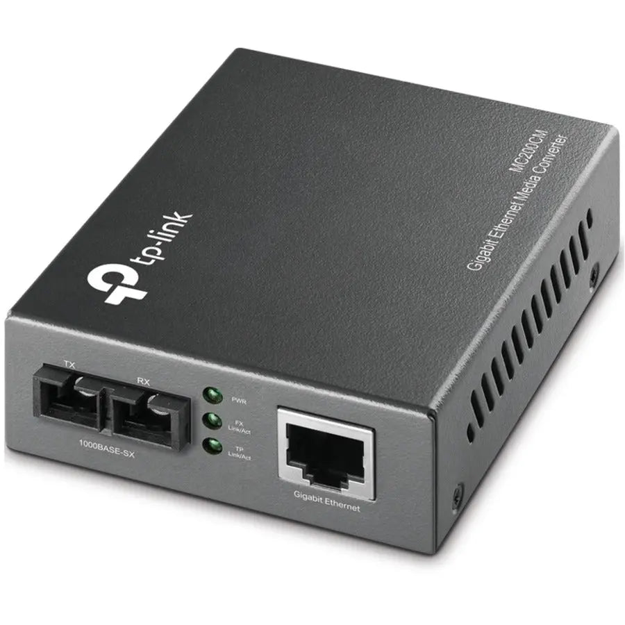 TP-Link MC200CM Gigabit Ethernet Media Converter - Fiber to Copper Conversion