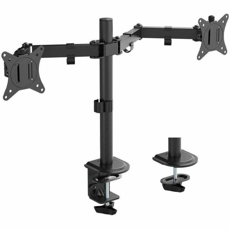SIIG CE-MT0Q11-S1 Articulating Dual Monitor Desk Mount for 13 to 27-Inch Screens
