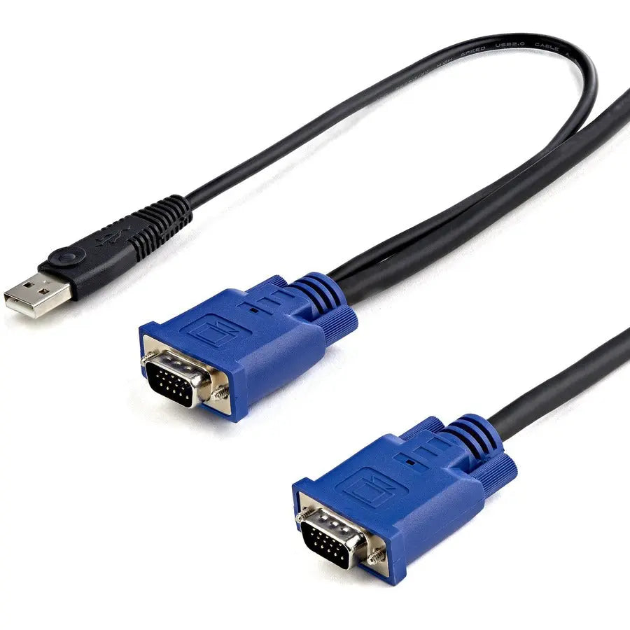 StarTech.com 10 ft 2-in-1 Ultra Thin USB KVM Cable (Part No. SVECONUS10)