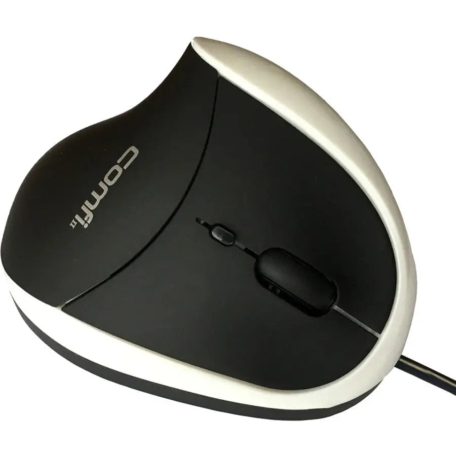 Ergoguys Comfi II Wired Ergonomic Computer Mouse in White – Comfortable, Precise, Plug-and-Play Design