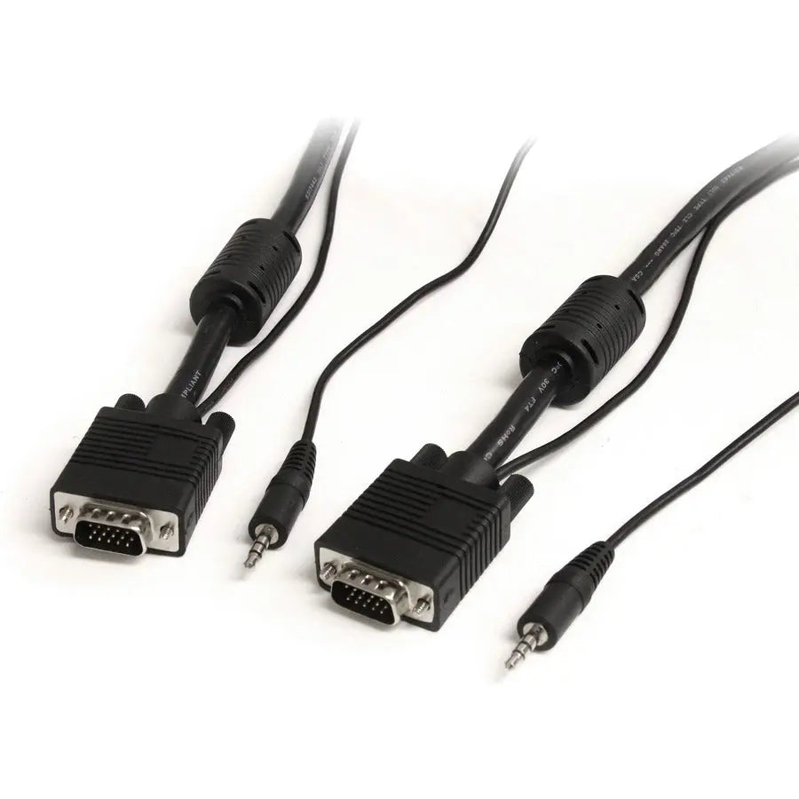 StarTech.com 15 ft Coax High Resolution VGA Monitor Cable with Audio (Part Number MXTHQMM15A)