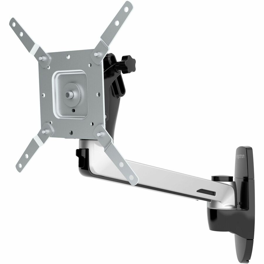 Ergotron LX HD Wall Swing Arm Monitor Mount with Polished Aluminum Finish