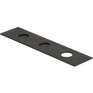 Gamber-Johnson 2.0-inch Cigarette Knockout Filler Panel - Steel, Black for MCS Console Box