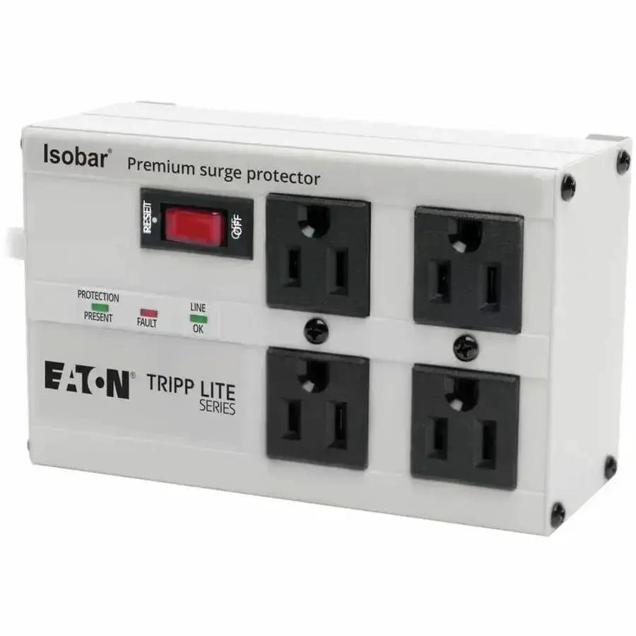 Eaton Tripp Lite Series Isobar IBAR4-6D 6-Outlets Surge Protector with 3330 Joules Protection by Eaton Corporation