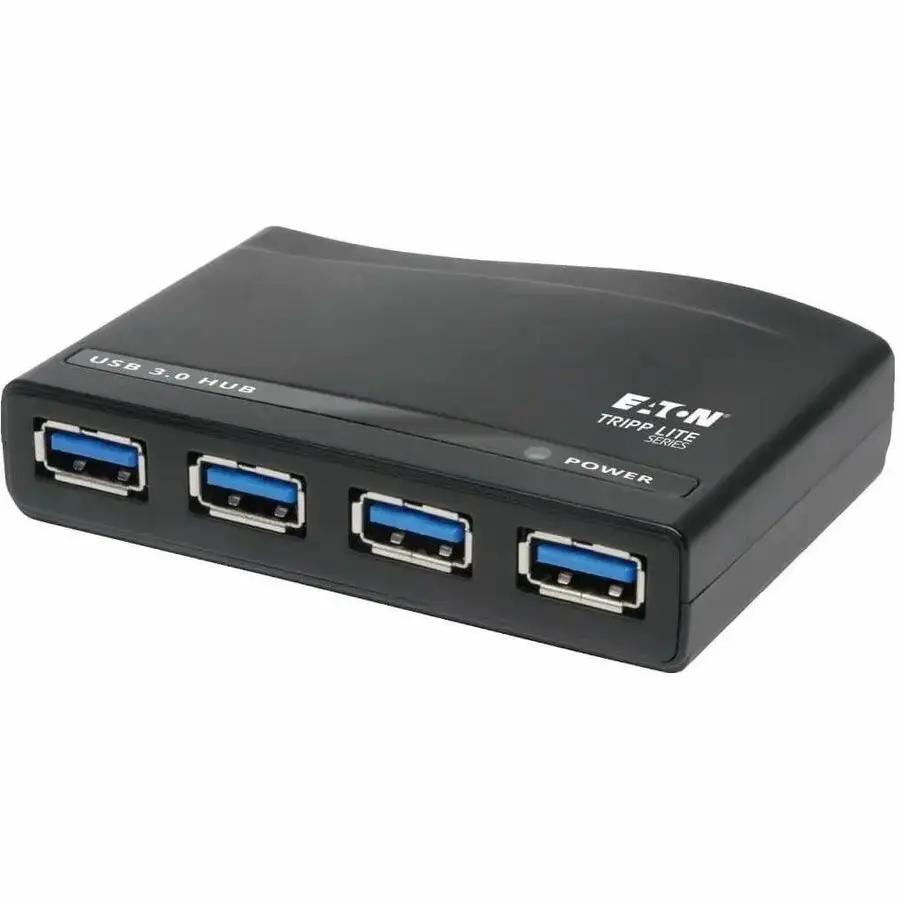 Eaton Corporation Tripp Lite U360-004-R 4-Port USB 3.0 SuperSpeed Hub with External Power Supply by Eaton Corporation