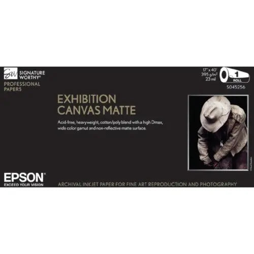 Epson Exhibition Canvas Matte Paper 17 x 22 inches, Pack of 25 Sheets