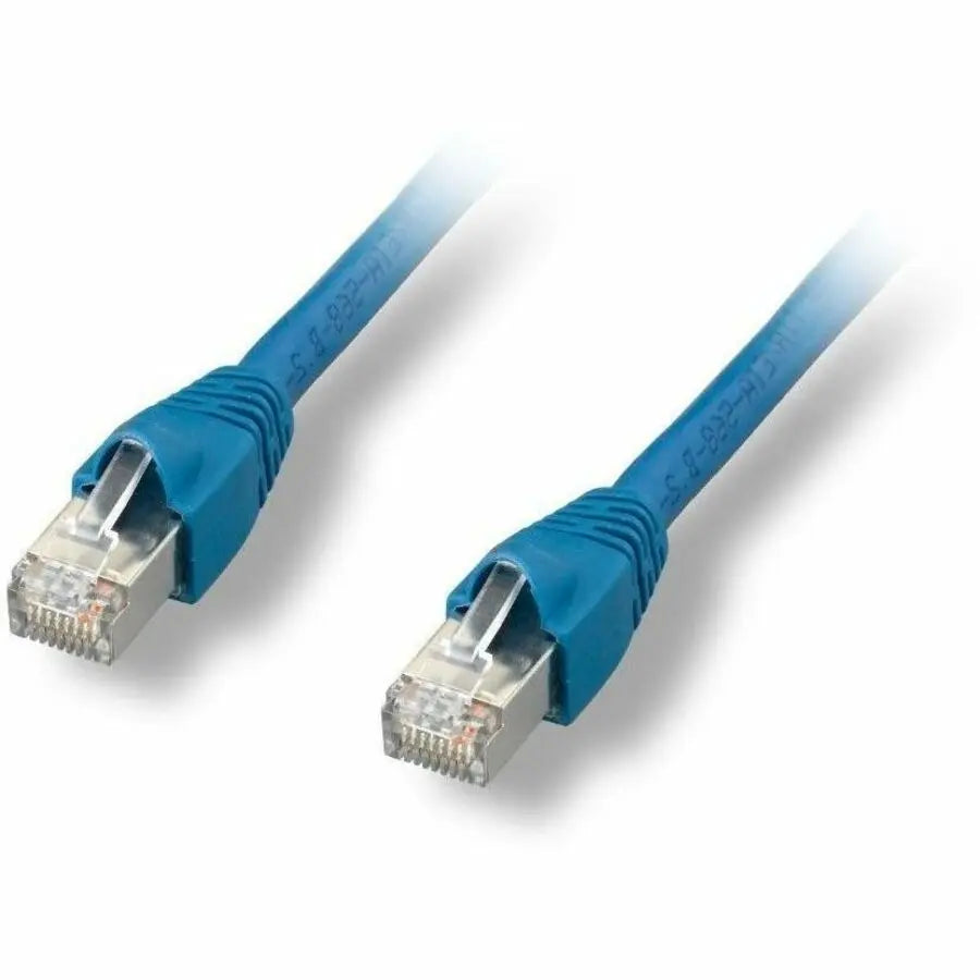 Comprehensive CAT6A Shielded Patch Cable Blue 7ft. for High-Speed Data Transmission