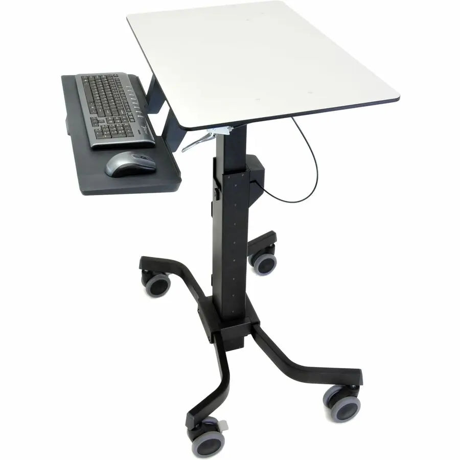Ergotron TeachWell Mobile Digital Workspace - Adjustable Computer Cart in Graphite Gray