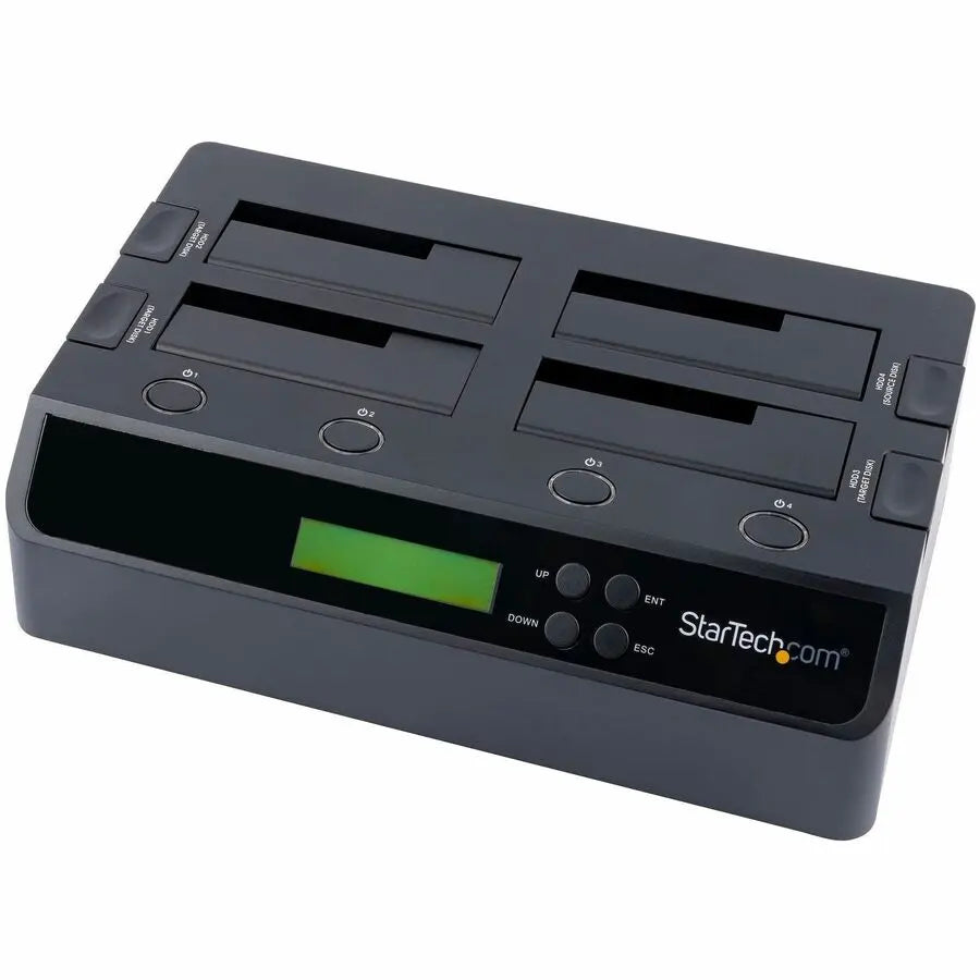 StarTech.com SATDOCK4U3RE 4-Bay USB 3.0 and eSATA Hard Drive Duplicator Docking Station with Sector-by-Sector Cloning and Secure Erase