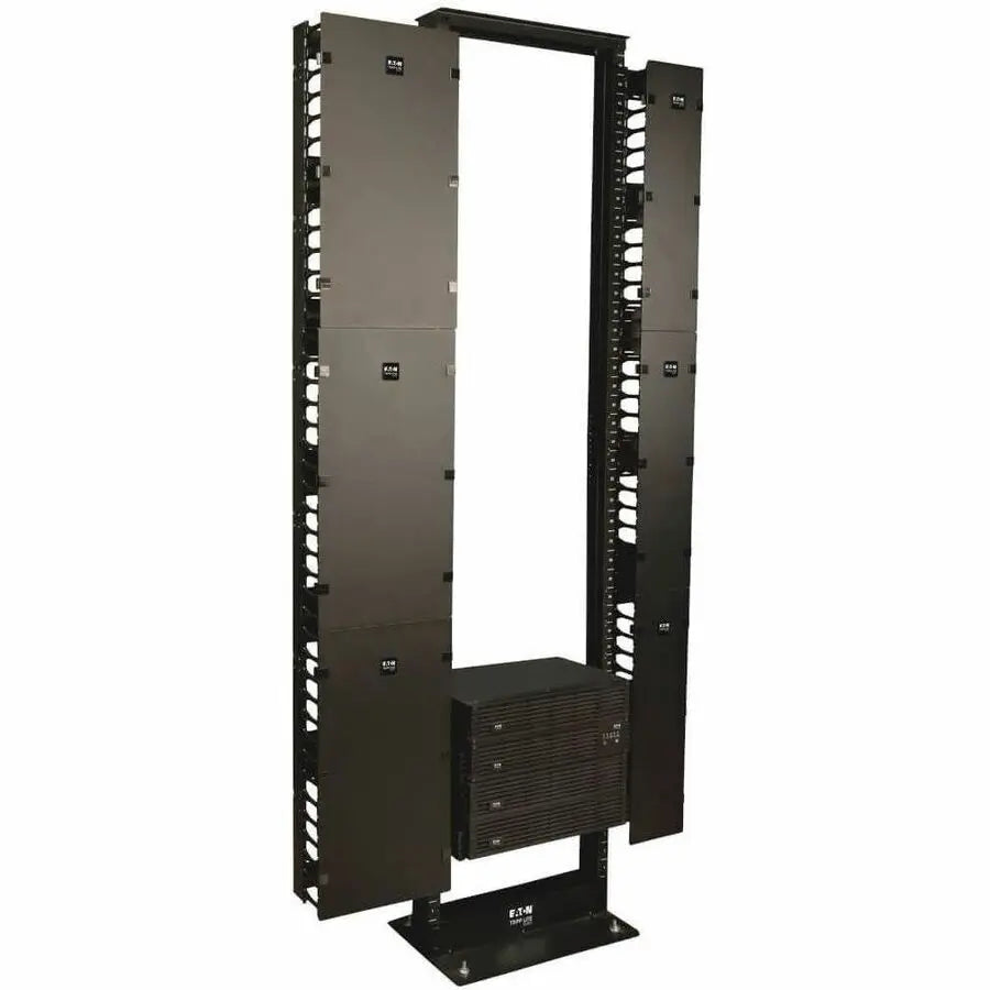Eaton Tripp Lite SRCABLEVRT12 Vertical Cable Manager – 6 ft Open Rack Cable Organizer