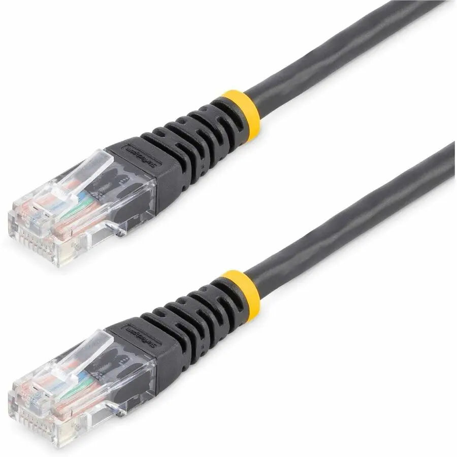 StarTech.com 10ft Black Molded Cat5e UTP Patch Cable with Power-over-Ethernet Support