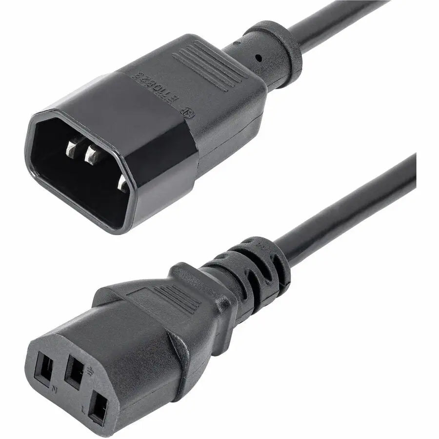 StarTech.com 3 ft Power Extension Cord, C14 to C13 | Computer Power Supply Extension Cable