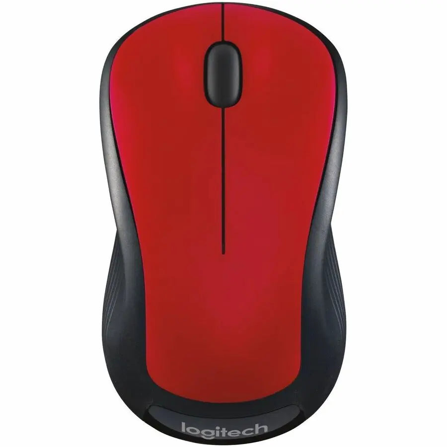 Logitech M310 Wireless Mouse - 2.4 GHz with USB Nano Receiver, 1000 DPI Optical Tracking, Flame Red