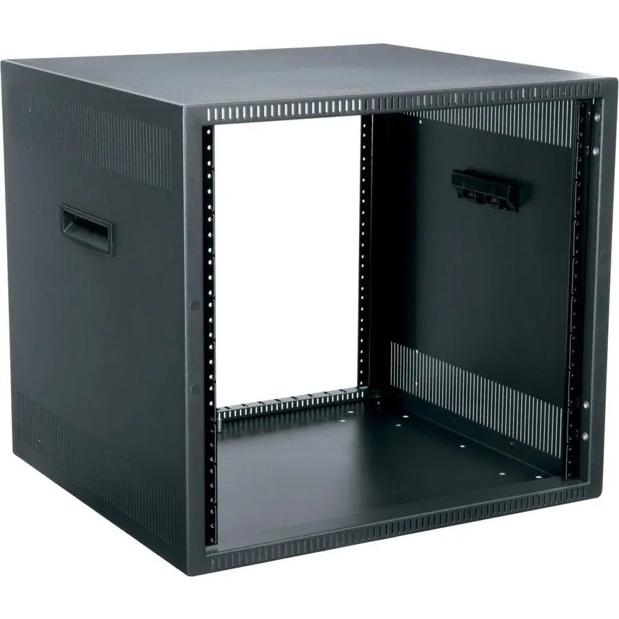 Legrand DTRK Series 12U Steel Under-Desk Rack Cabinet with Vented and Plexi Front Doors
