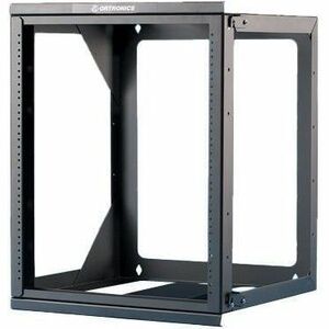Legrand Group Ortronics Wall Mounted Relay Rack - 26 Inches High, 20.25 Inches Wide, 18 Inches Deep - Black