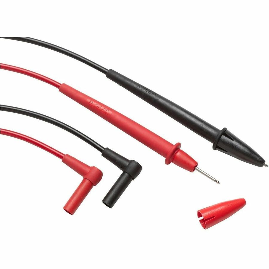 Fluke TL75 Hard Point Test Lead Set - 48 Inch PVC Insulated Probes with Banana Plugs, CAT II 1000 V / CAT III 1000 V Rated