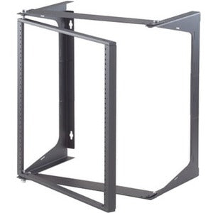Ortronics Swing-EZ Wall Rack - Black, 25 Inch Depth, 19-Inch Mounting Width