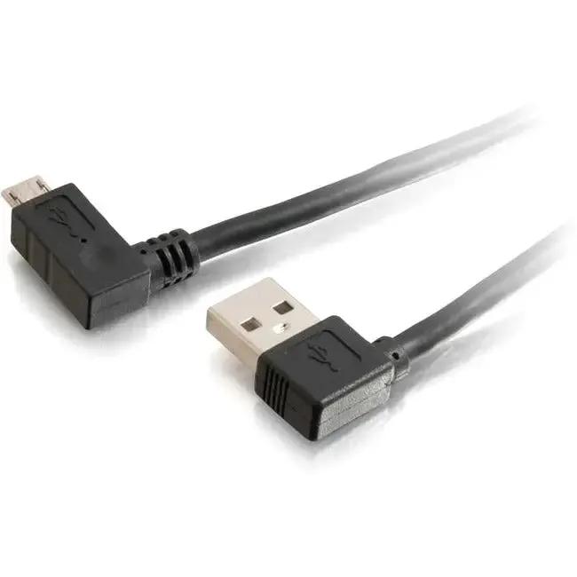 C2G 16ft USB A to Micro-USB B Cable with Right-Angled Connectors - USB 2.0 Data Transfer Cable by Legrand Group (Part Number 28116) by Legrand Group