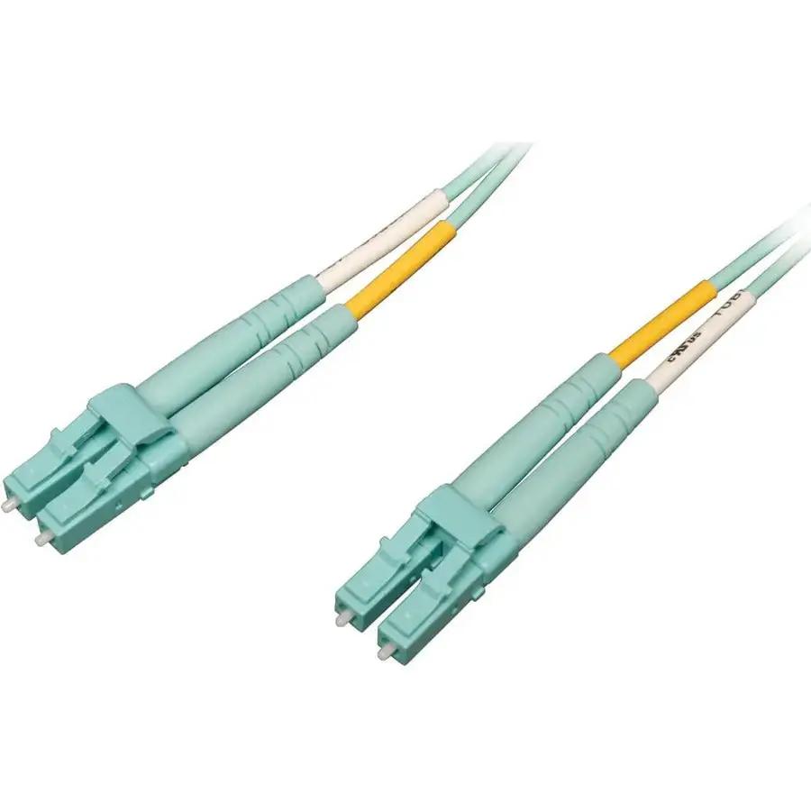 Eaton Corporation Tripp Lite N820-03M-OM4 3M Aqua OM4 Duplex Multimode Fiber Patch Cable with LC/LC Connectors by Eaton Corporation