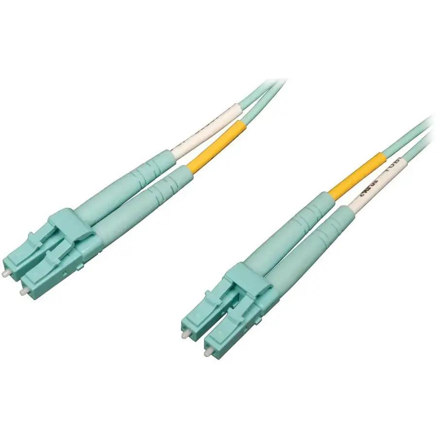 Eaton Corporation Tripp Lite N820-01M-OM4 1-Meter Aqua Duplex OM4 Fiber Optic Patch Cable for 40/100Gb Ethernet by Eaton Corporation